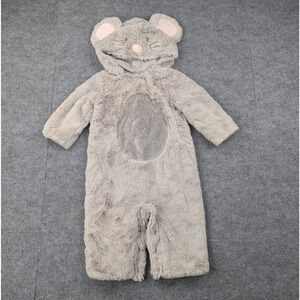 Pottery Barn Kids One Piece 6-12 Months Mouse Costume Fuzzy Cozy Novelty Party
